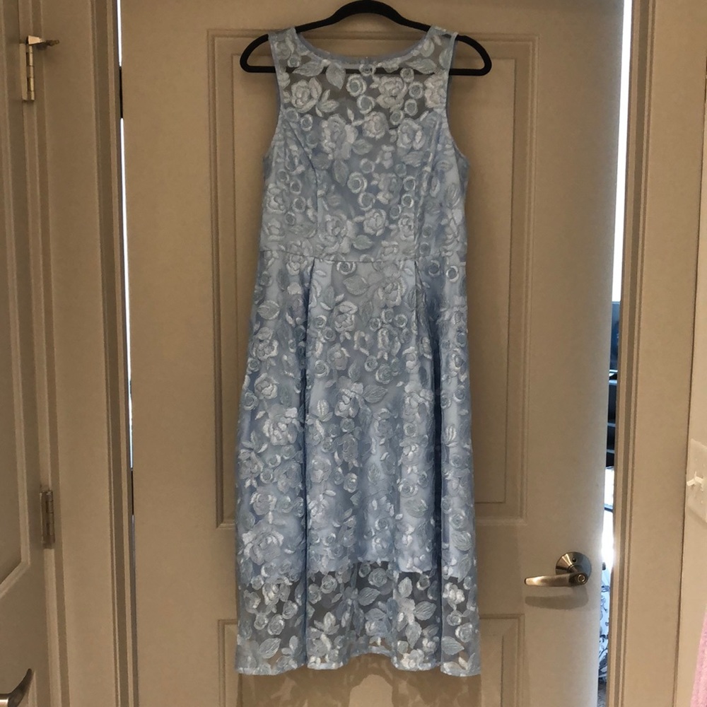 Adrianna Papell blue midi dress, size 10